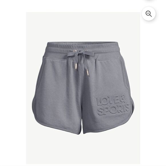 NWT Love & Sports Women's Embossed Logo LoungeShorts - Picture 1 of 7